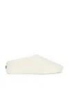 Fear Of God White Slip On Slides In Eva Greige