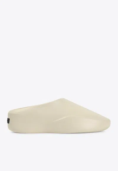 Fear Of God Logo Patch Slip-on Runner Sneakers In White