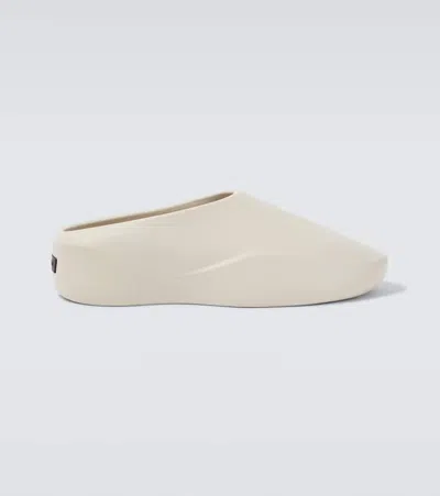 Fear Of God Off-white Slip On Slides In Off White