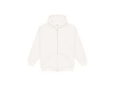 Pre-owned Fear Of God Everyday Full Zip Hoodie In White