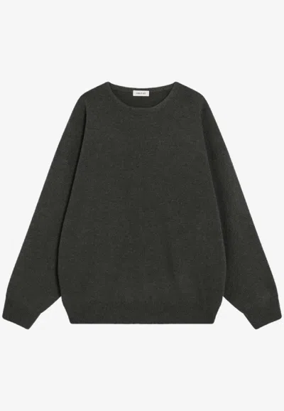 Fear Of God Faded Wool Sweater In Black