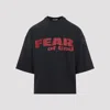 Fear Of God Fear Is Gone Oversized Logo-print Cotton-jersey T-shirt In Animal Print