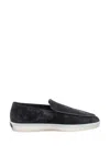 Fear Of God Suede Loafers With Rubber Sole And Round Toe In Black