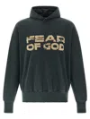 Fear Of God Logo-print Cotton-jersey Hoodie In Black