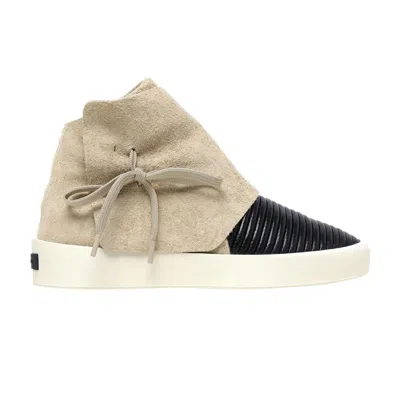 Pre-owned Fear Of God Moc Mid 'sand Black' | Cream | Men's Size 41 In White
