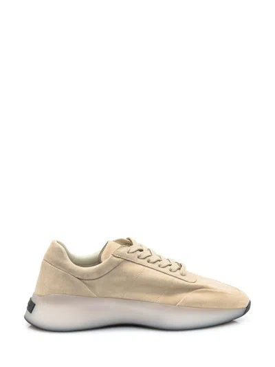 Fear Of God Vintage Runner Sneakers In Suede In Neutral