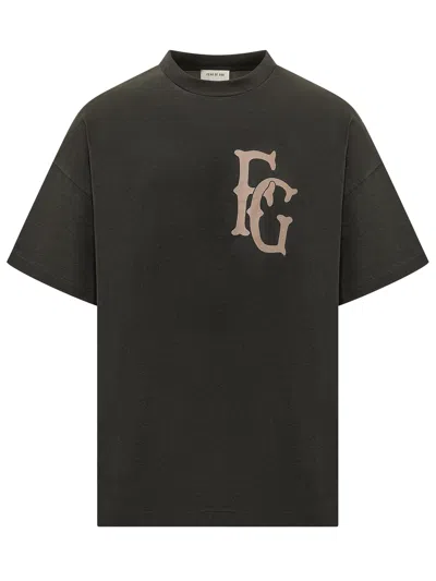Fear Of God Fearless Spirit T-shirt With Stampaint Logo In Black