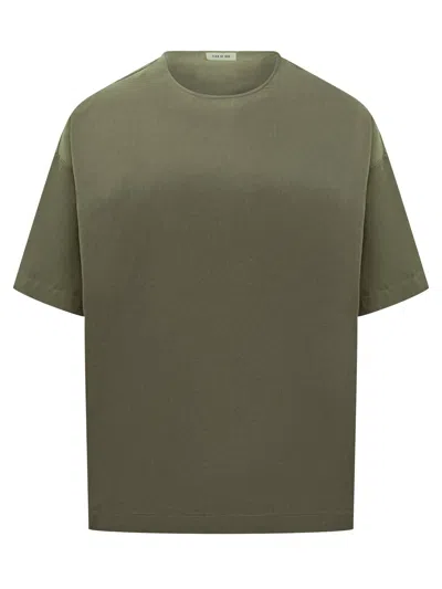 Fear Of God Fearless Statement T-shirt - Woven Design In Willow
