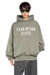 Fear Of God Hooded Sweatshirt With Relaxed Fit And Statement Text In Black