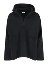 Fear Of God Merino Polo Hoodie Knitwear Black In Black