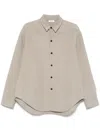 Fear Of God Felted-finish Overshirt In Neutrals