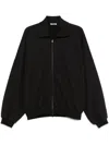 Fear Of God Black Nylon Bomber With High Collar In Black