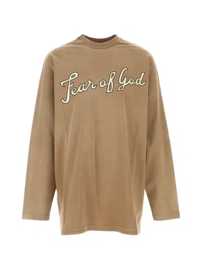 Fear Of God Fearless Oversized T-shirt For Men In Brown