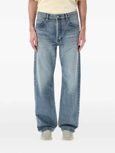 Fear Of God Straight Leg Denim Five Pocket Design In Blue