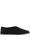 Fear Of God Suede Slip On Flat Sole Loafers In Black
