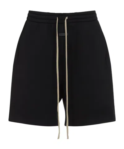 Fear Of God Fleece Shorts In Black