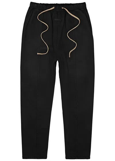 Fear Of God Forum Logo Cotton Sweatpants In Black