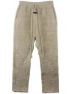 Fear Of God Forum Straight-leg Logo-appliquéd Virgin Wool-blend Bouclé Drawstring Trousers In Neutrals