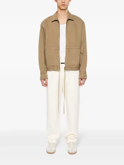 Fear Of God Forum Seam-detail Track Pants In Nude