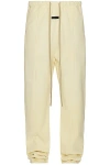 Fear Of God Fleece Sweatpant In Lemon Cream