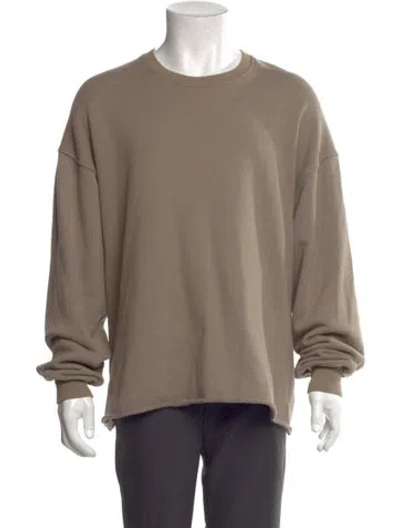 Pre-owned Fear Of God Fourth Collection Crew Neck Sweatshirt In Brown