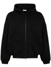Fear Of God Hooded Drop Shoulder Sweater In Black