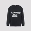 Fear Of God Graphic Print Crew Neck Short Sleeve T-shirt In Black
