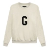 Fear Of God G Crewneck Sweatshirt 'cream Heather' In Neutral