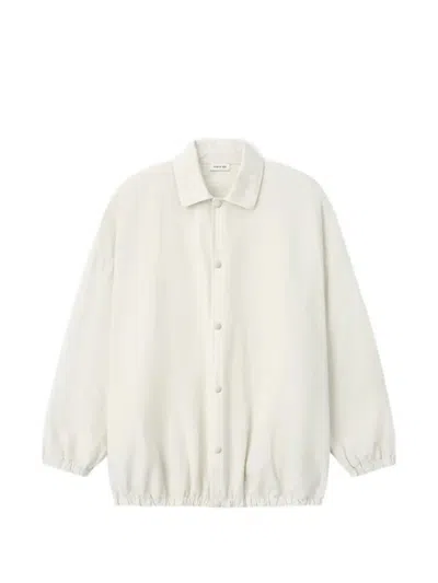 Fear Of God Garment-dyed Cotton-poplin Jacket In Neutral