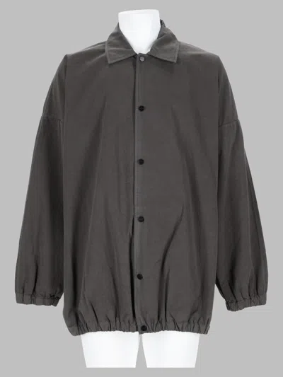 Fear Of God Giacca A Vento Con Logo In Gray