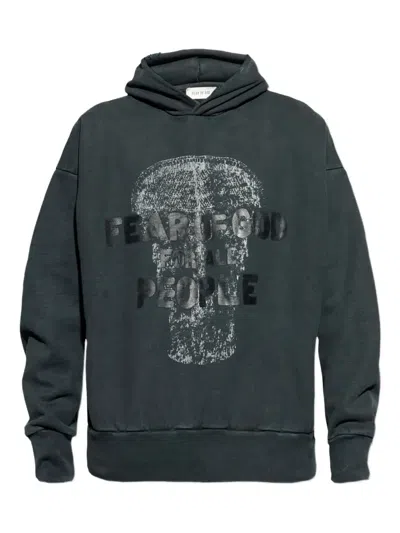Fear Of God Graphic-print Hoodie In Black
