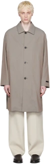 Fear Of God Gray Car Coat In Dusty Concrete