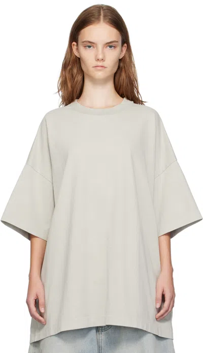 Fear Of God Gray Heavy Cotton T-shirt In Paris Sky