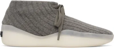 Fear Of God Gray Knit Sneakers In Pond