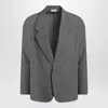 Fear Of God Gray Single-breasted Jacket In Cotton And Wool