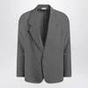 Fear Of God Gray Single-breasted Jacket In Cotton And Wool In Gray