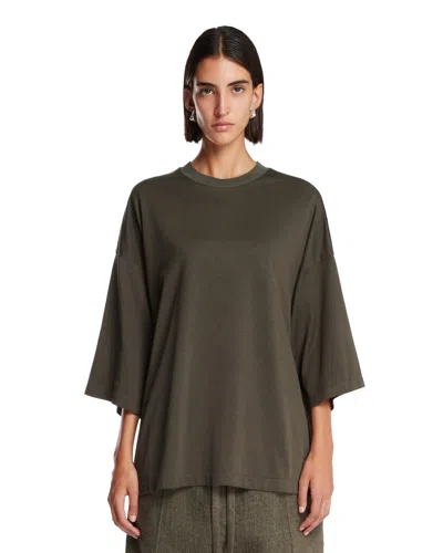 Fear Of God Green Basic T-shirt In Brown