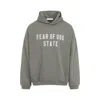 Fear Of God Moss Green Cotton 90s Fit Fleece Hoodie In Green