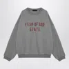 Fear Of God Grey Crewneck Sweatshirt With Logo