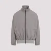 Fear Of God High Neck Track Jacket With Balloon Sleeves In Grey