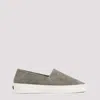 FEAR OF GOD GREY LEATHER ESPADRILLAS