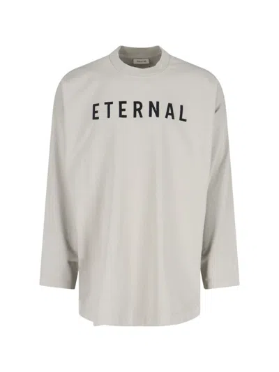 FEAR OF GOD GREY LONG-SLEEVED T-SHIRT