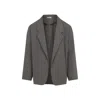 Fear Of God Casual Jacket With Notched Lapel And Soft Texture In Gray