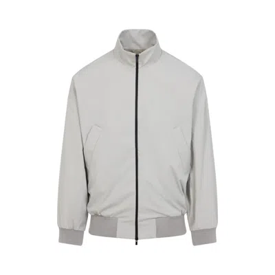 Fear Of God High Collar Bomber Jacket In Gray