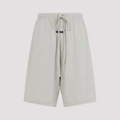 Fear Of God Grey Relaxed Logo Shorts In Gray