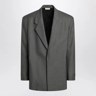 FEAR OF GOD FEAR OF GOD GREY SINGLE-BREASTED WOOL BLAZER