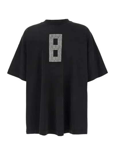 FEAR OF GOD FEAR OF GOD GREY T-SHIRT WITH '8' PRINT IN COTTON