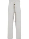 Fear Of God Grey Track Pants With Adjustable Drawstring In Gray