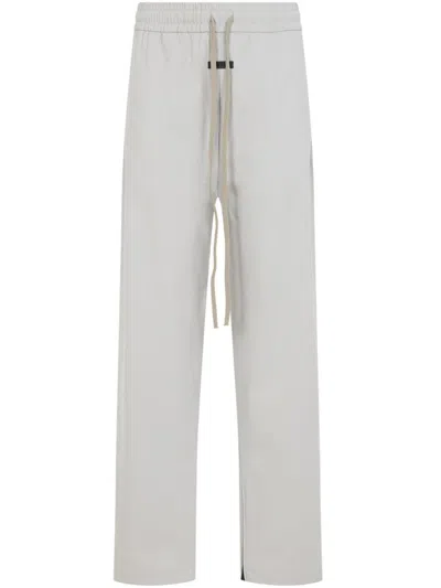 Fear Of God Grey Track Pants With Adjustable Drawstring In Gray