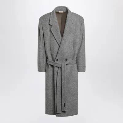 FEAR OF GOD FEAR OF GOD GREY WOOL DOUBLE BREASTED COAT